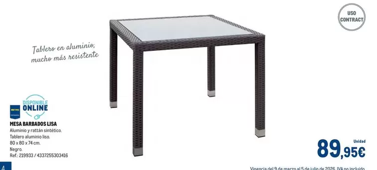 Mesa De Trabajo Lisa