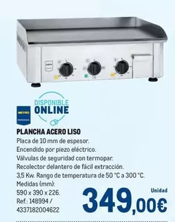 Plancha Acero Liso