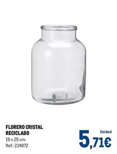 Cristal - Florero  Reciclado