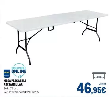 Mesa Plegable Rectangular