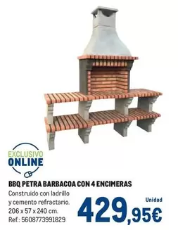 Bbq Petra Barbacoa Con 4 Encimeras