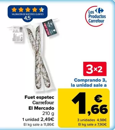Carrefour El Mercado - Fuet Espetec 