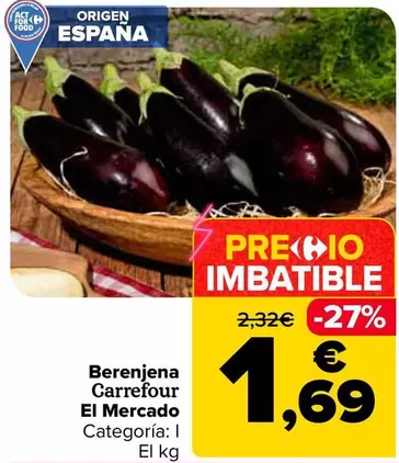 Carrefour El Mercado - Berenjena 