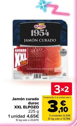 Elpozo - Jamon Curado Duroc Xxl 
