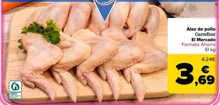 Carrefour  El Mercado - Alas De Pollo 