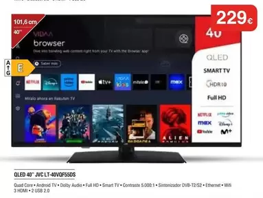 JVC - Qled 40" Lt-400vf50s