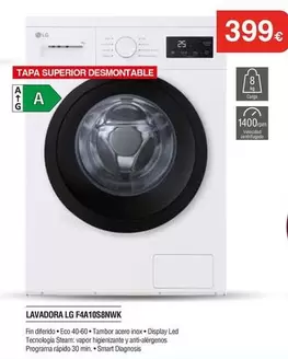 LG - Lavadora F4a10sbn7k