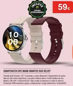 SPC - Smartwatch 9656B SmartEE DUO VELVET