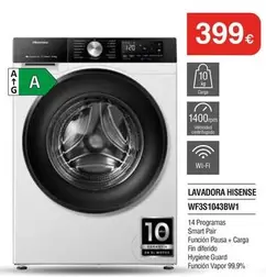 Hisense - Lavadora Wf3s1043bw 1
