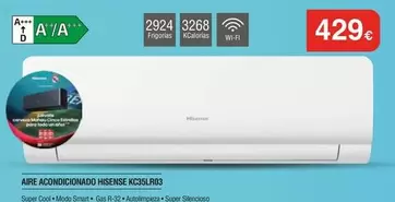 Hisense - Aire Acondicionado Kc35lr03