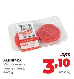 Alimerka - Vacuno-cerdo Burger Meat