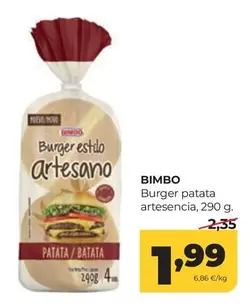 Bimbo - Burger Patata Artesencia