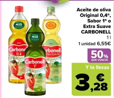 Carbonell - Aceite De Oliva Original 04 Sabor 1 O Extra Suave 