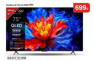 TCL - Qled 4k 75"