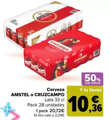 Cruzcampo / Amstel - Cerveza