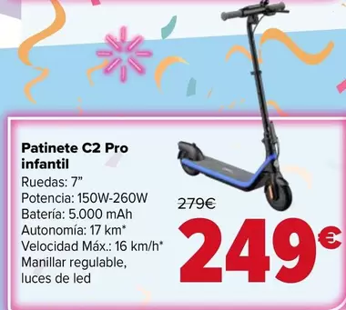 Patinete C2 Pro Infantil