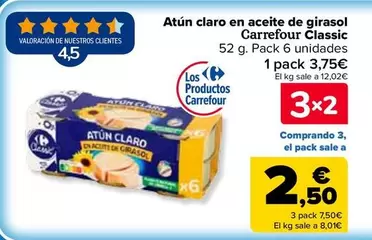 Carrefour Classic - Atún Claro En Aceite De Girasol