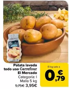 Carrefour El Mercado - Patata Lavada Todo Uso