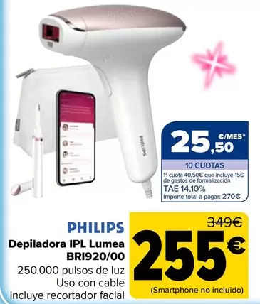 Philips - Depiladora IPL Lumea Bri920/00
