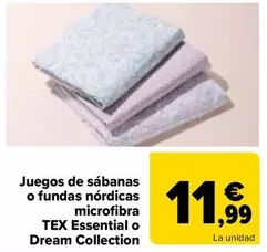 TEX - Juegos De Sábanas O Fundas Nordicas Microfibra Essential O Dream Collection
