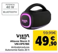 Vieta Pro - Altavoz Storm 3 VM-HP57BK