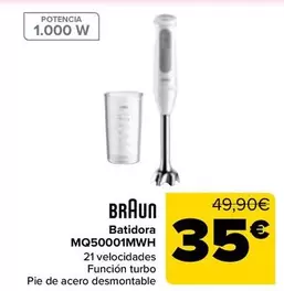 Braun - Batidora Mquery50001mwh