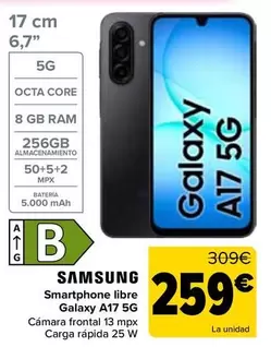 Samsung - Smartphone Libre Galaxy A17 5G