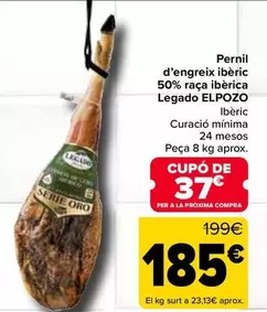 Legado Elpozo - Jamon De Cebo Iberico 50% Raza Iberica
