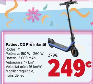 Patinete C2 Pro Infantil
