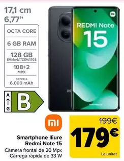 Xiaomi - Smartphone Libre Redmi Note 15
