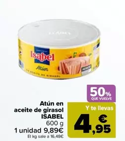 Isabel - Atun En Aceite De Girasol 