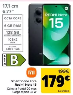 Xiaomi - Smartphone Libre Redmi Note 15