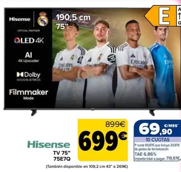 Hisense - Tv 75" 75E7Q