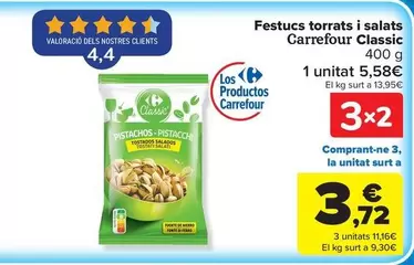 Carrefour Classic - Pistachos Tostados Y Salados