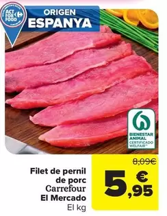 Carrefour  El Mercado - Filete De Jamon De Cerdo 