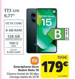 Xiaomi - Smartphone Libre Redmi Note 15