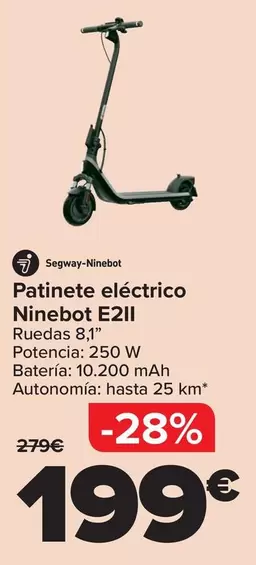 Segway Ninebot - Patinete Electrico E2II