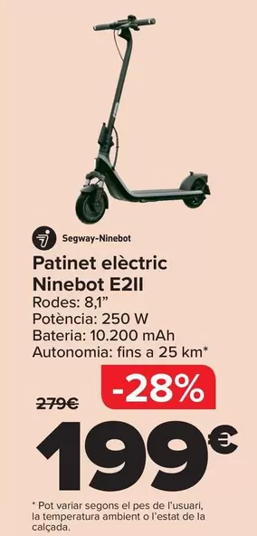 Segway Ninebot - Patinete Electrico E2II