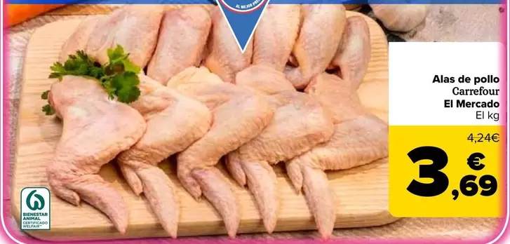 Carrefour  El Mercado - Alas De Pollo 