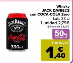Jack Daniel's - Whisky Con Coca-ColaZero