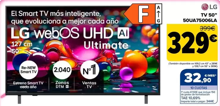 Lg - Tv 50" 50UA75006LA