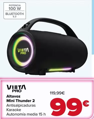Vieta - Altavoz  Mini Thunder 2