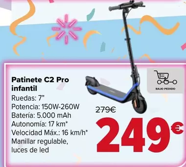 Patinete C2 Pro Infantil