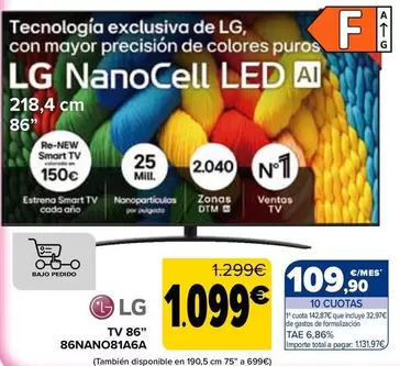 LG - Tv 86" 86NANO81A6A
