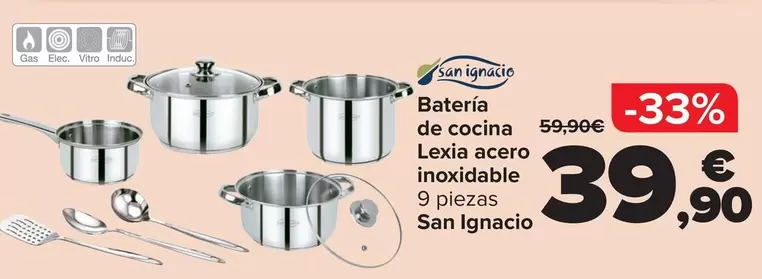 San Ignacio - Bateria De Cocina Lexia Acero Inoxidable