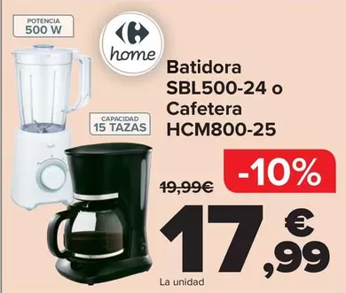 Batidora SBL500-24 O Cafetera HCM800-25
