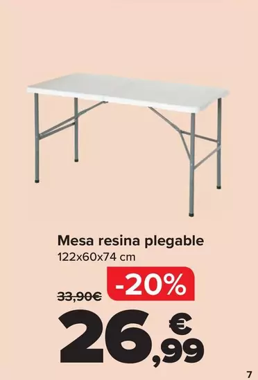 Taula De Resina Plegable
