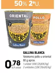 Gallina Blanca - Yatekomo Pollo U Oriental
