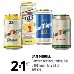 San Miguel - Cerveza Original, Radler, O'O O Limon