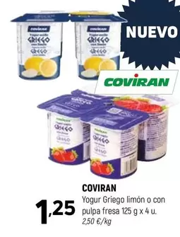 Coviran - Yogur Griego Limon